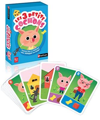 NATHAN Les 3 Petits Cochons Jeu De Cartes 