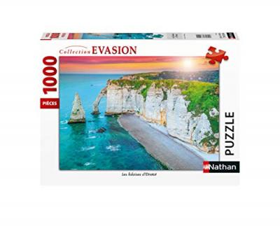 NATHAN Puzzle 1000 pi&egrave;ces  Les falaises d'Etretat 