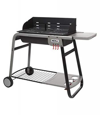 NEKA Barbecue &agrave; charbon Azur pro 120 cm - Noir