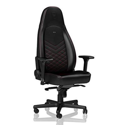 NOBLECHAIRS  si&egrave;ge icon noir/rouge noir