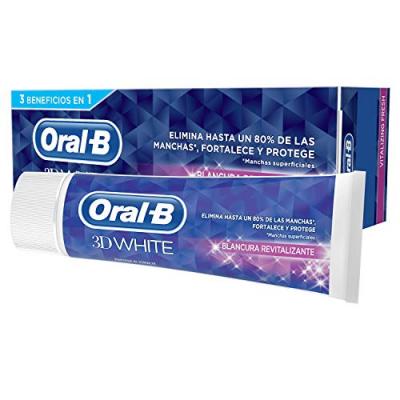 ORAL B 3D WHITE blancura revitalizante pasta dent&iacute;frica 75 ml