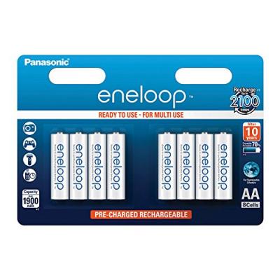 PANASONIC Eneloop Piles 8 Mignon Aa 1900mah One Size Silver