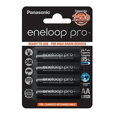 PANASONIC Eneloop Piles Pro Mignon Aa 2500mah One Size Black