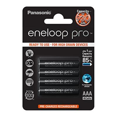 GENERIQUE Piles NiMH Eneloop Pro Micro (AA) - 930 mAh, 4 pi&egrave;ces 