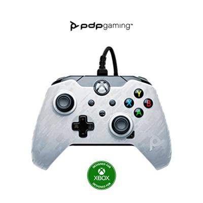 PDP Manette filaire  pour Xbox S&eacute;ries X/S Blanc camouflage 