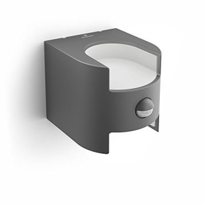 PHILIPS Applique &agrave; capteur Grass anthracite avec LED