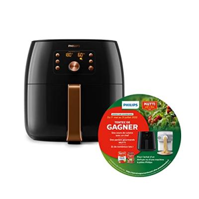 PHILIPS Friteuse &agrave; air chaud  Airfryer XXL 2200 W Noir 