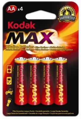 KODAK  - Piles - MAX Alcaline - AA / LR06 - pack de 4 