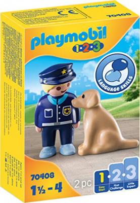 Playmobil 1.2.3 Policier avec chien