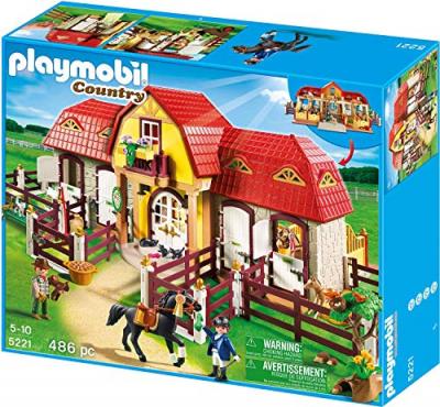 Playmobil 5221 - Haras Avec Chevaux Et Enclos