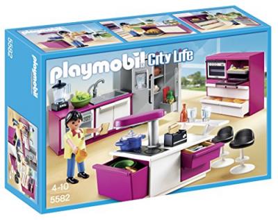 Playmobil 5582 : Cuisine avec &icirc;lot