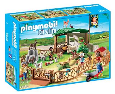 Playmobil 6635 - Parc Animalier Avec Visiteurs
