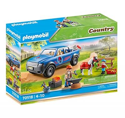 Playmobil Country 70518 Mar&eacute;chal-ferrant et v&eacute;hicule 