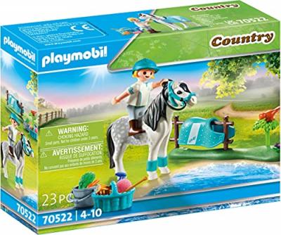 Playmobil Country 70522 Cavali&egrave;re avec poney gris 