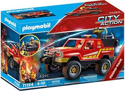 Playmobil 71194 Pick-up et pompier 
