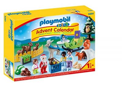 PLAYMOBIL Calendrier de l'avent - P&egrave;re No&euml;l avec animaux