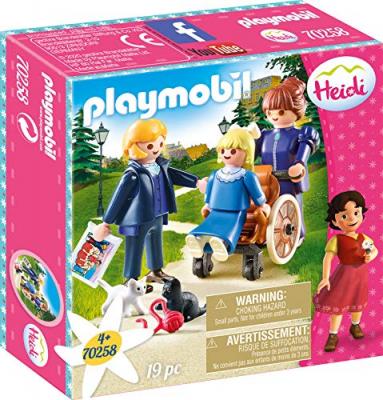 Playmobil - Clara avec son p&egrave;re et Mlle Rotte