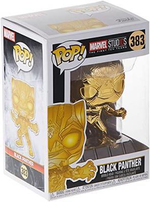 MARVEL Figurine Funko Pop Ms 10 Black Panther Chrome