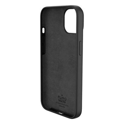 PURO Coque silicon  Icon pour iPhone 14 Plus Noir