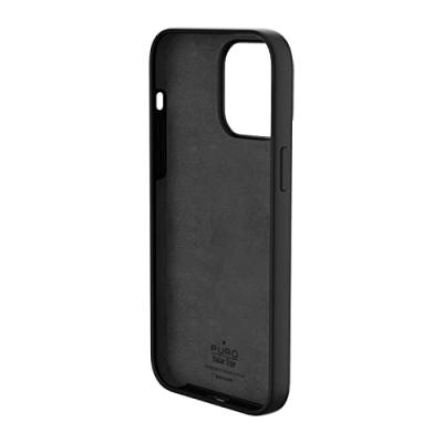 PURO Coque silicon  Icon pour iPhone 14 Pro max Noir