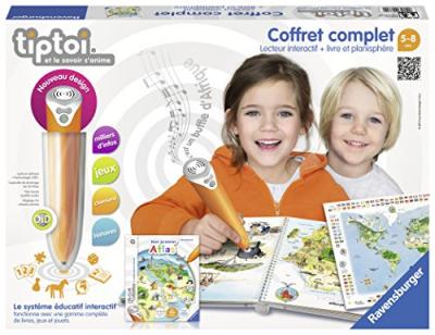 RAVENSBURGER TIPTOI Coffret lecteur & Livre Interactif Atlas