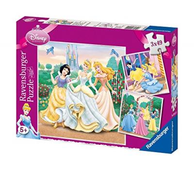 RAVENSBURGER  - 94110 - puzzle - 3x49 pi&egrave;ces r&ecirc;ves de princesses - disney princess