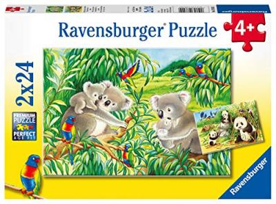 ALPEXE Puzzle 2x24 p mignons koalas et pandas