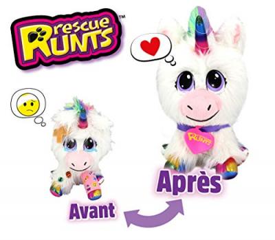TALDEC  Peluche licorne Rescue Runts