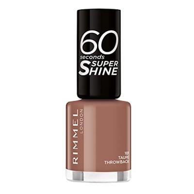 RIMMEL LONDON Rimmel 60 Seconds Super Shine 101 Taupe Throwback 8ml