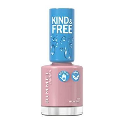 RIMMEL LONDON KIND & FREE nail polish #154-milky bare