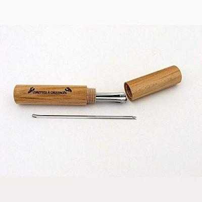 ROGER ORFEVRE Curette &agrave; homard + fourreau bois - lot de 12