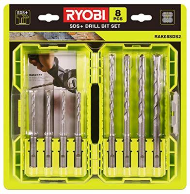 RYOBI  Coffret empilage 8 forets SDSPLUS RAK08SDS2