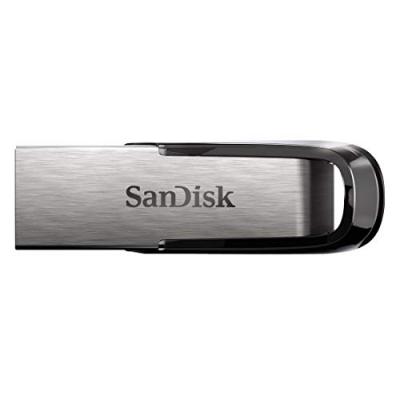 SANDISK Cl&eacute; USB -  - ULTRA FLAIR - 64 Go - USB 3.0 - Sans capuchon - Noir Argent 