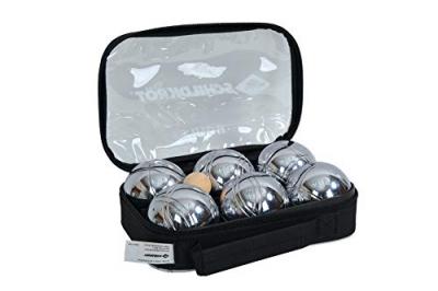 SCHILDKROT FUN SPORTS Boules de petanque Set Acier Chrome