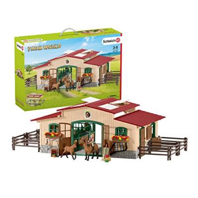 SCHLEICH  - &Eacute;curie avec chevaux