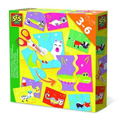 SES CREATIVE SES Creativ e&reg; J'apprends &agrave; couper - puzzle animal