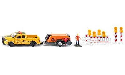 SIKU  RAM 1500 avec compresseur remorque orange (3505)
