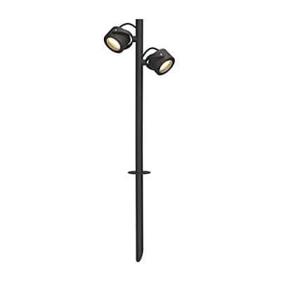 SLV Spot d&acute;ext&eacute;rieur Sitra &agrave; deux lampes, avec piquet