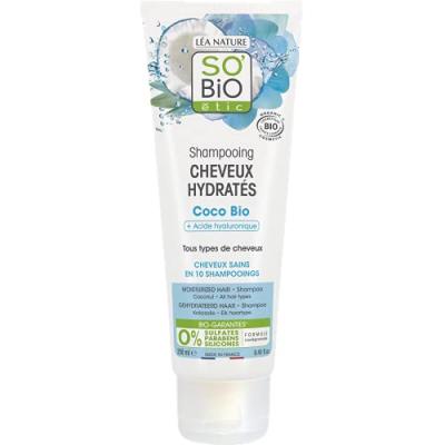 LEA NATURE SO BIO ETIC Shampooing hydratant &agrave; la noix de coco et &agrave; l'acide hyaluronique Sober