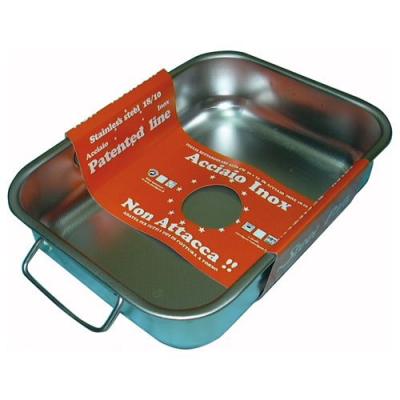 STEEL PAN  Plat &agrave; four haut 30 x 22 cm
