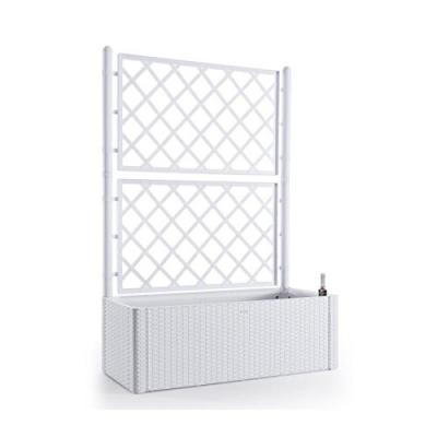 TUTTACASA Stefanplast stf639&nbsp;Deluxe Jardini&egrave;re avec Treillage, Blanc