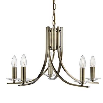 SEARCHLIGHT 5 lampes Suspension Ascona dans un style antique