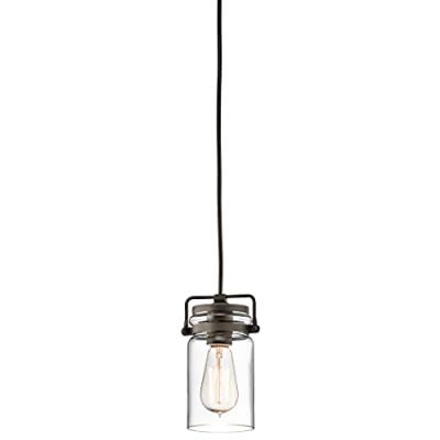 KICHLER Suspension en verre Brinley &agrave; 1 lampe