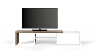 TEMA HOME Camif Meuble Tv Torre Blanc/Noyer