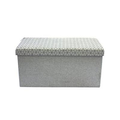 Coffre rangement banc tissu