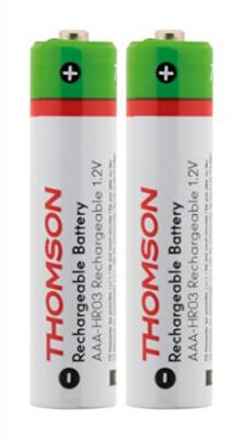 THOMSON Pack 2x piles rechargeables HR03 AAA 900 mAh -  