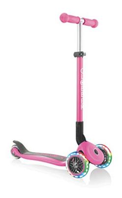 GLOBBER Trottinette pliable Roues lumineuses - Rose