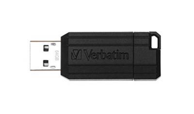 VERBATIM  Micro-cl&eacute; USBPinStripe de 64 Go - noire