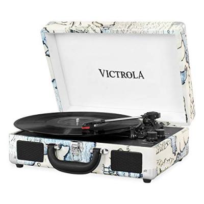 VICTROLA  Platine Valise - Map monde