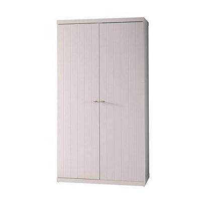 VIPACK ROBIN Armoire 2 Portes Laqu&eacute;e Blanche